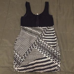 Charlotte Russe Black/White Dress - size small